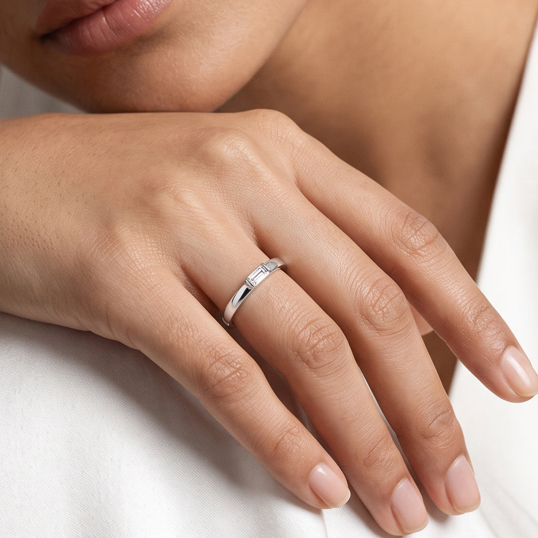 Everyday Glow Casual Silver Ring