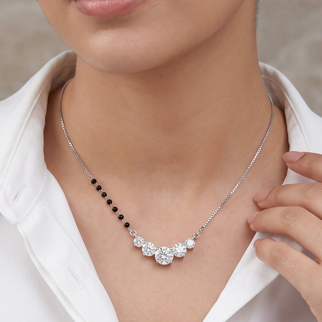 Spark Statement Silver Mangalsutra