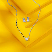 Spark Glow Silver Mangalsutra