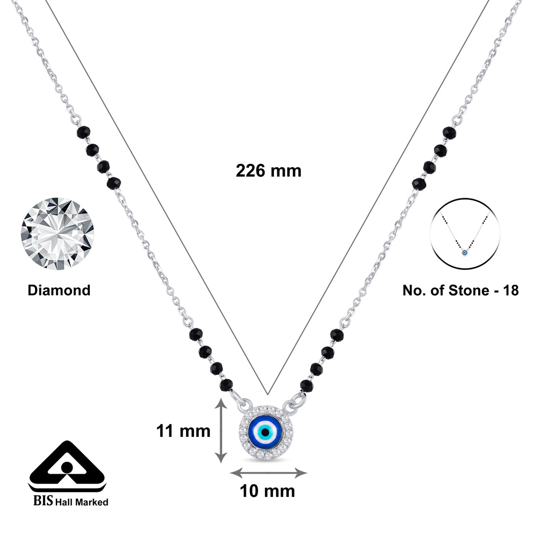 Nazar Amulet Silver Mangalsutra
