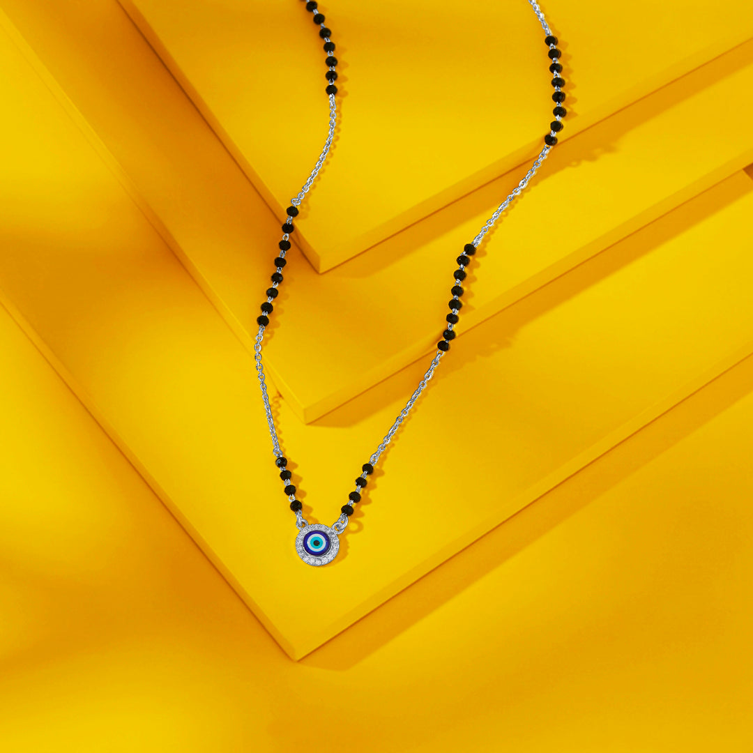 Nazar Amulet Silver Mangalsutra