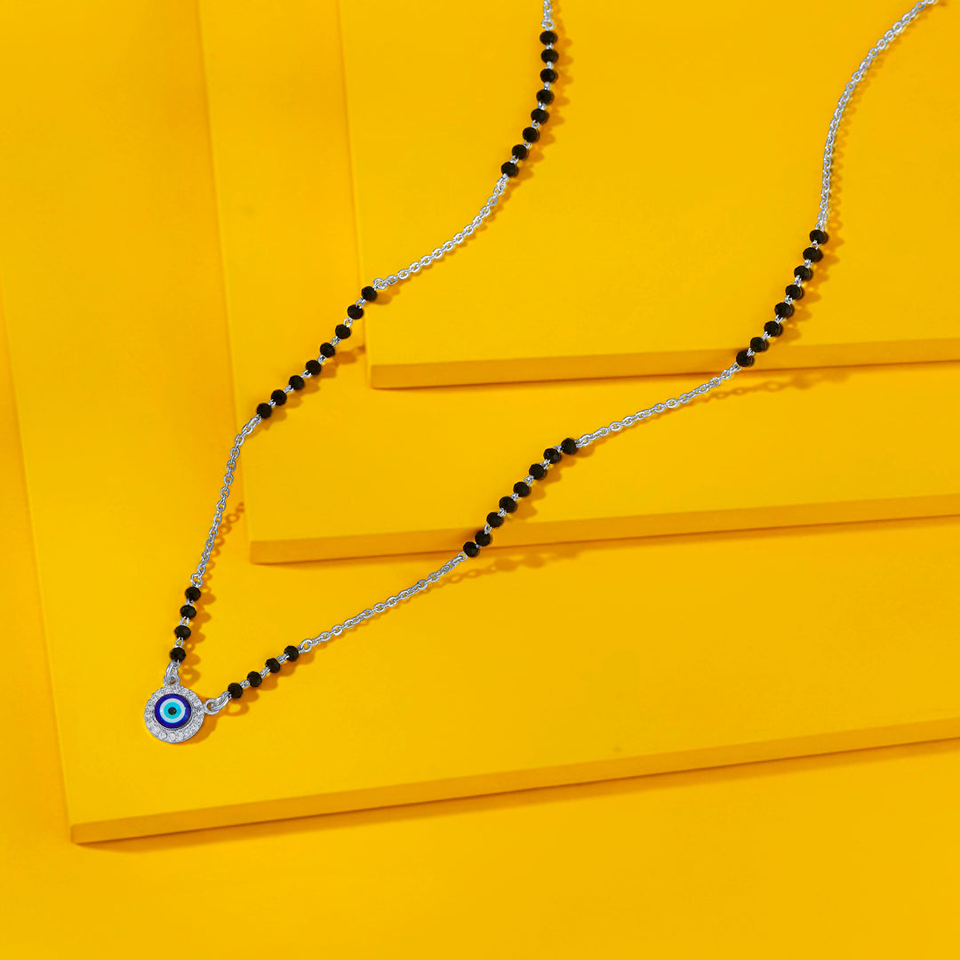 Nazar Amulet Silver Mangalsutra