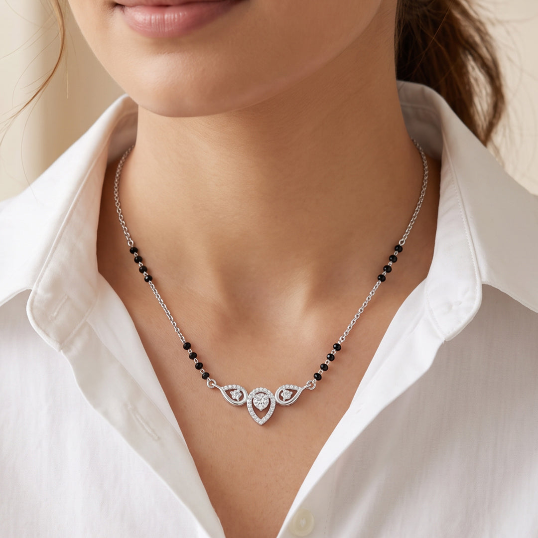 Eternal Union Silver Mangalsutra