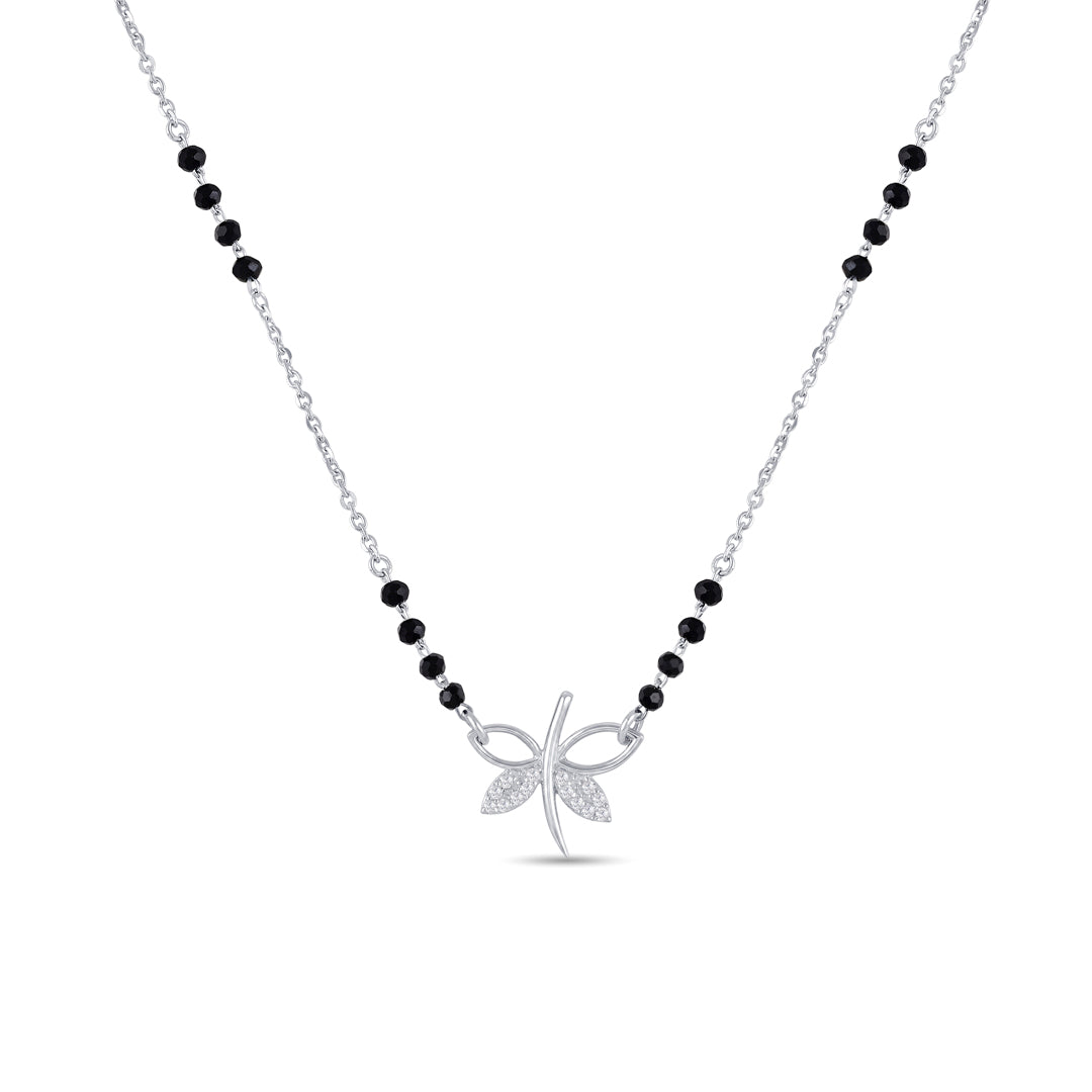 Butterfly Grace Silver Mangalsutra