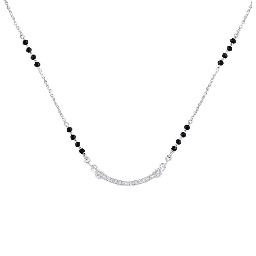 Modern Muse Silver Mangalsutra