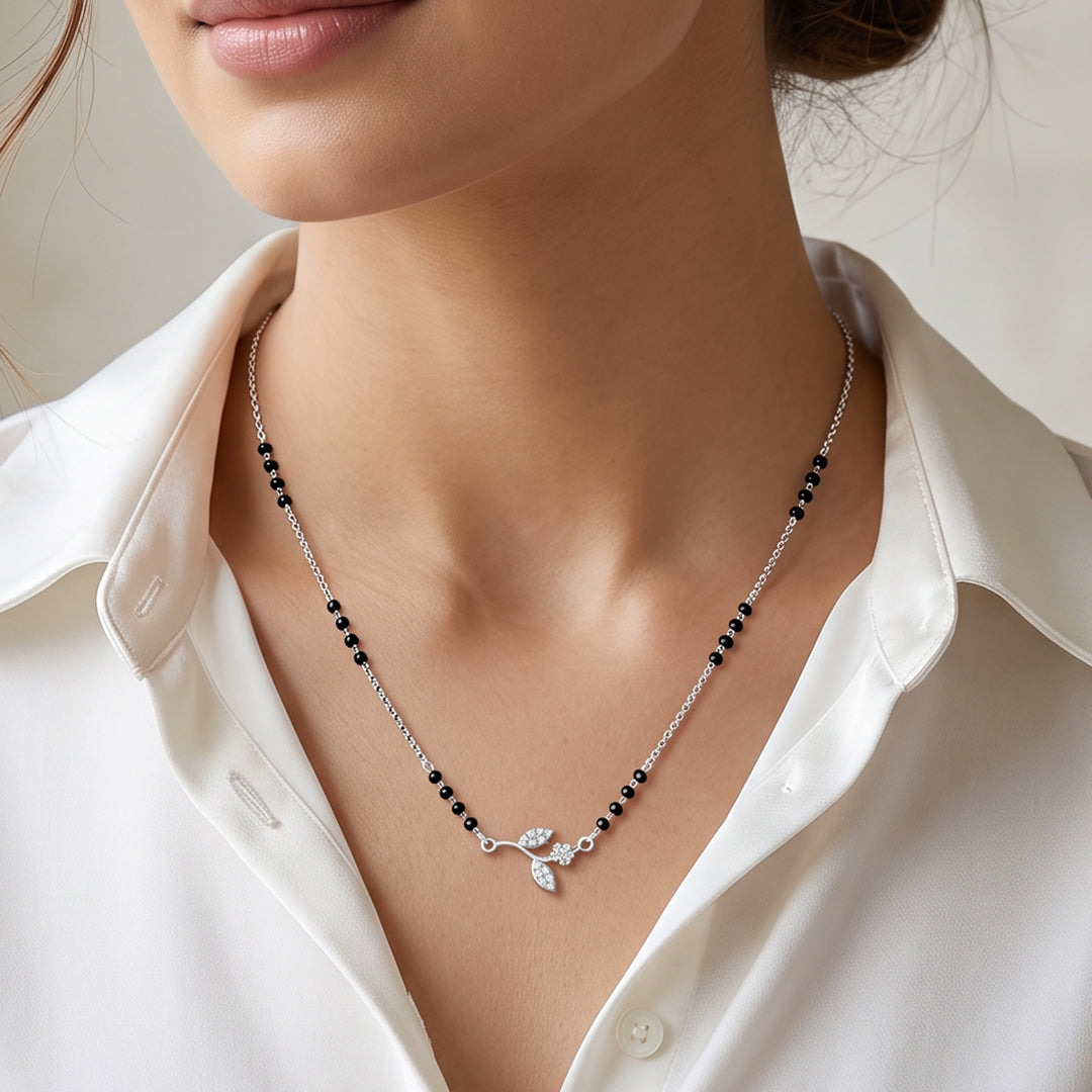Symbol of Growth Silver Mangalsutra