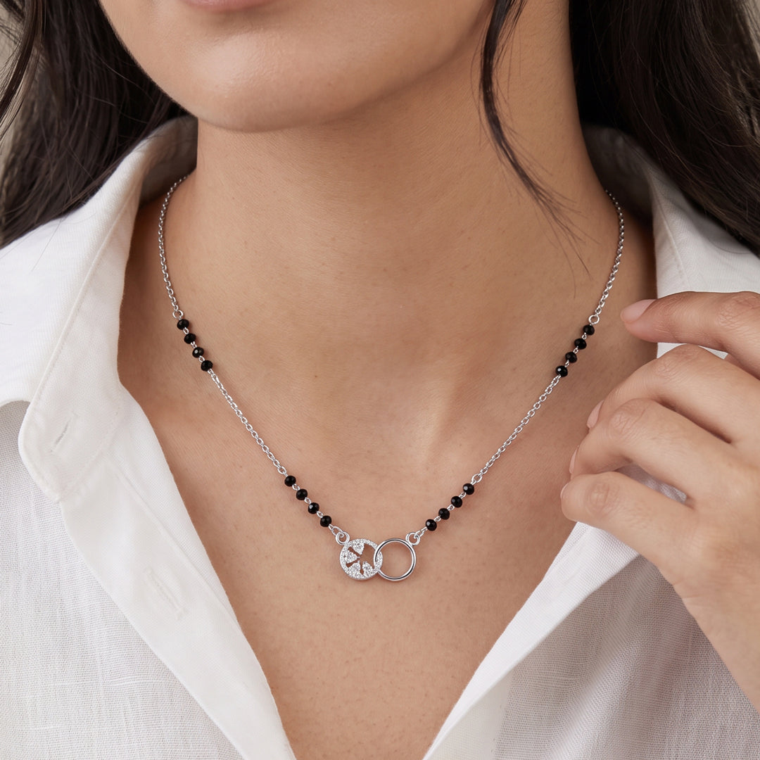 Forever Linked Silver Mangalsutra