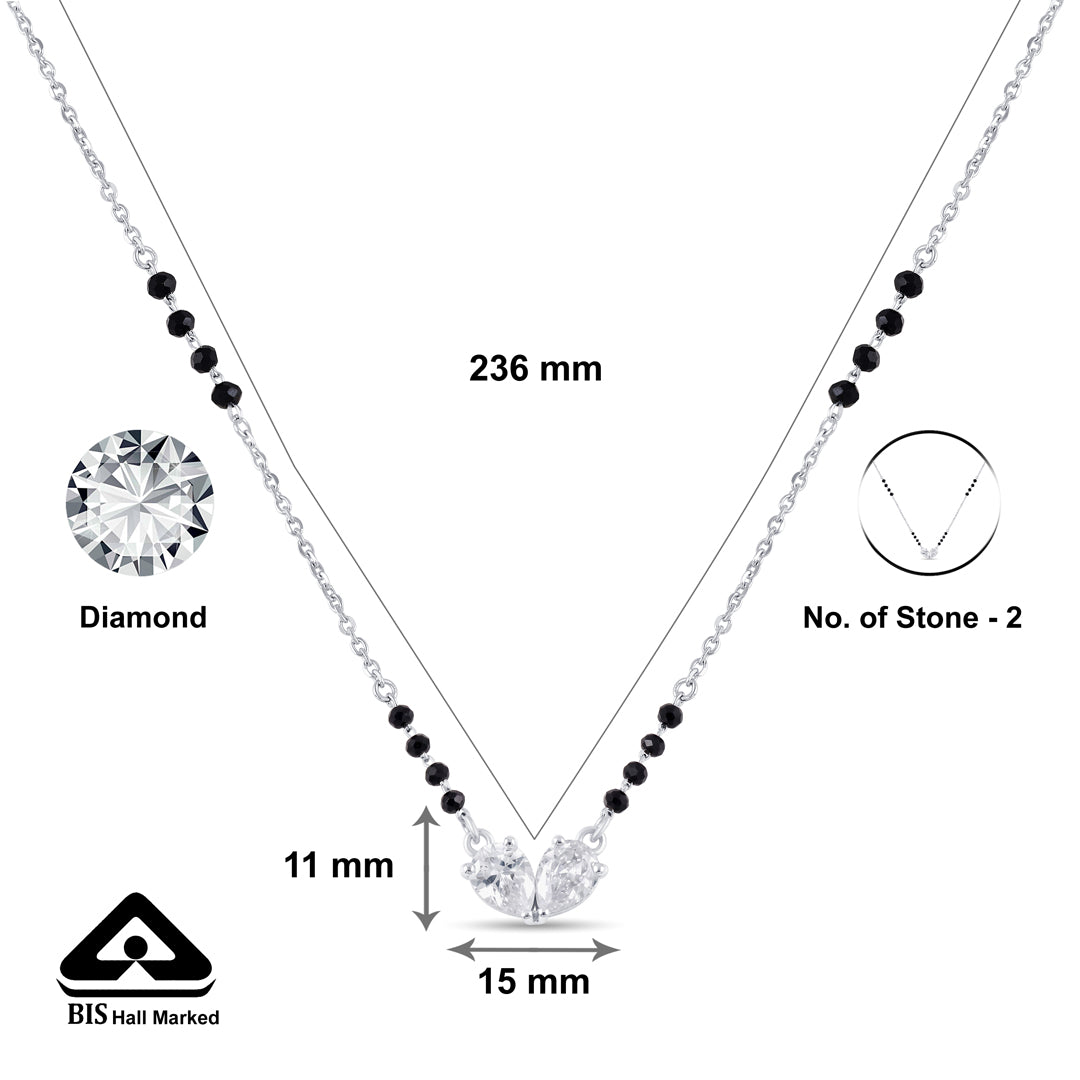 Evermore Love Silver Mangalsutra