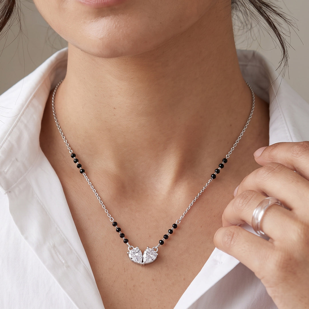 Evermore Love Silver Mangalsutra