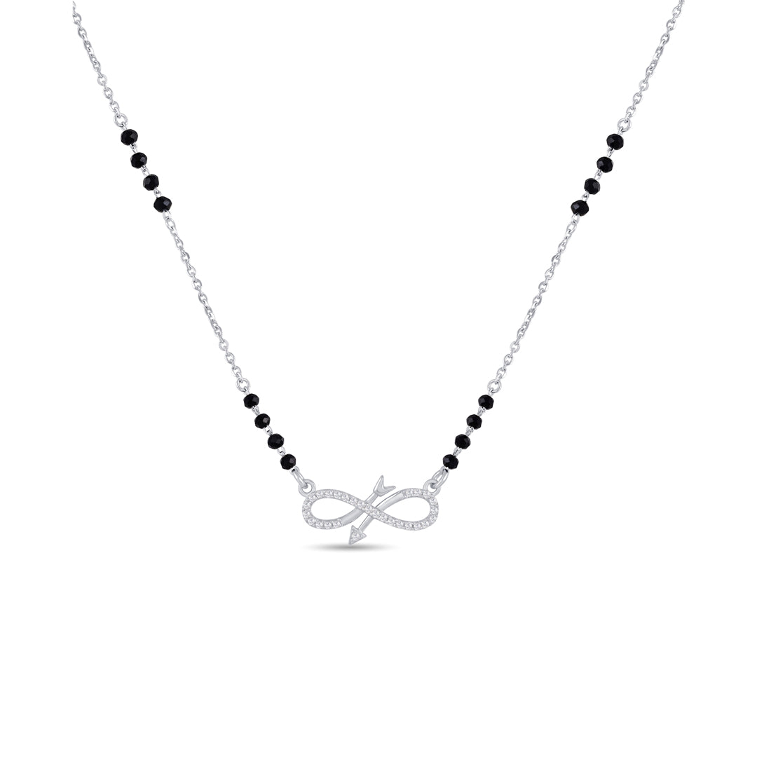 Infinite Arrow Silver Mangalsutra
