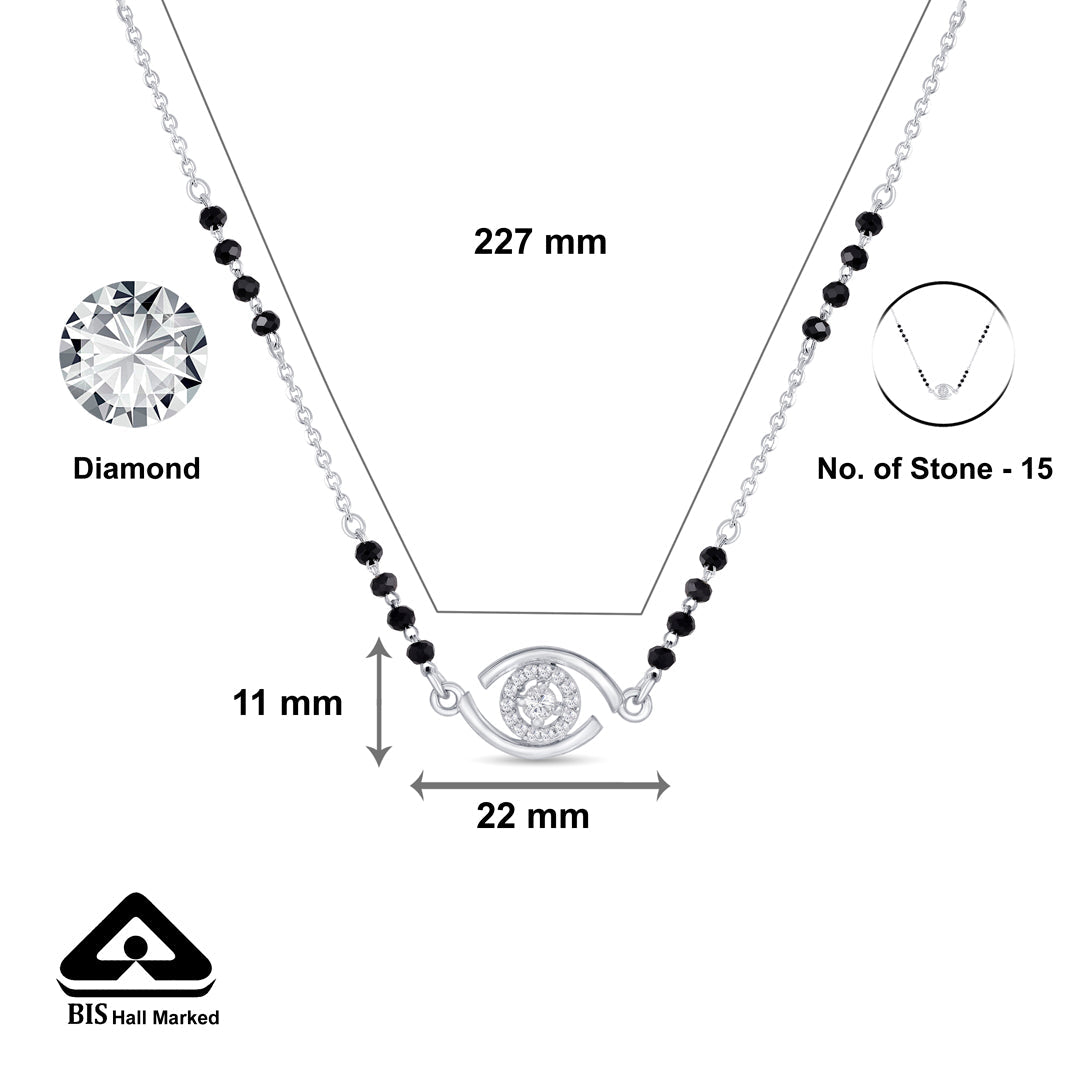 Modern Allure Silver Mangalsutra