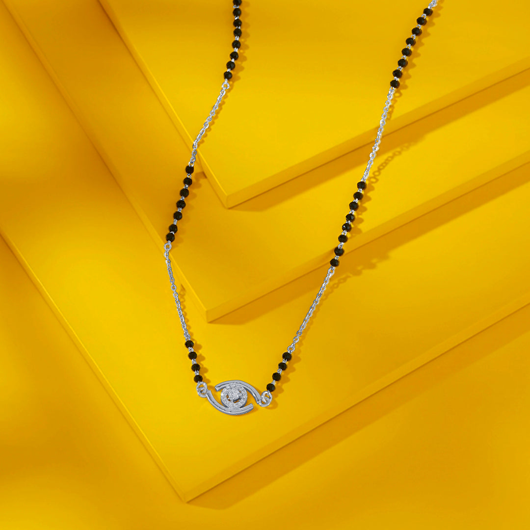Modern Allure Silver Mangalsutra
