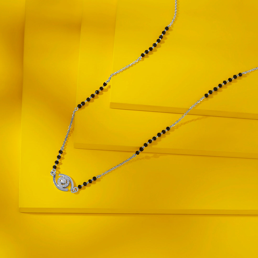 Modern Allure Silver Mangalsutra