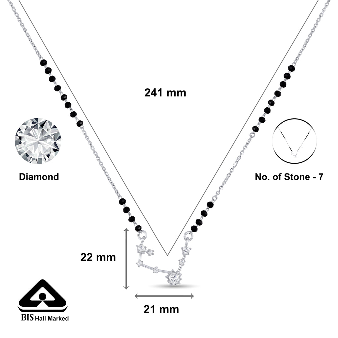 Star Constellation Silver Mangalsutra