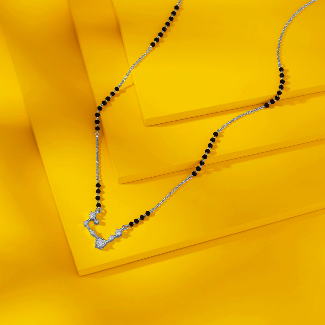 Star Constellation Silver Mangalsutra