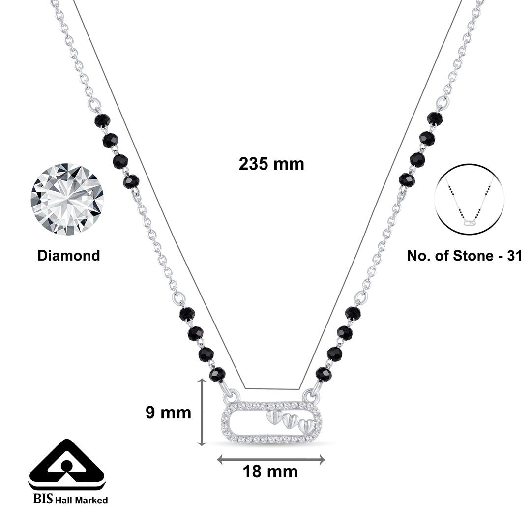 Love Link Silver Mangalsutra