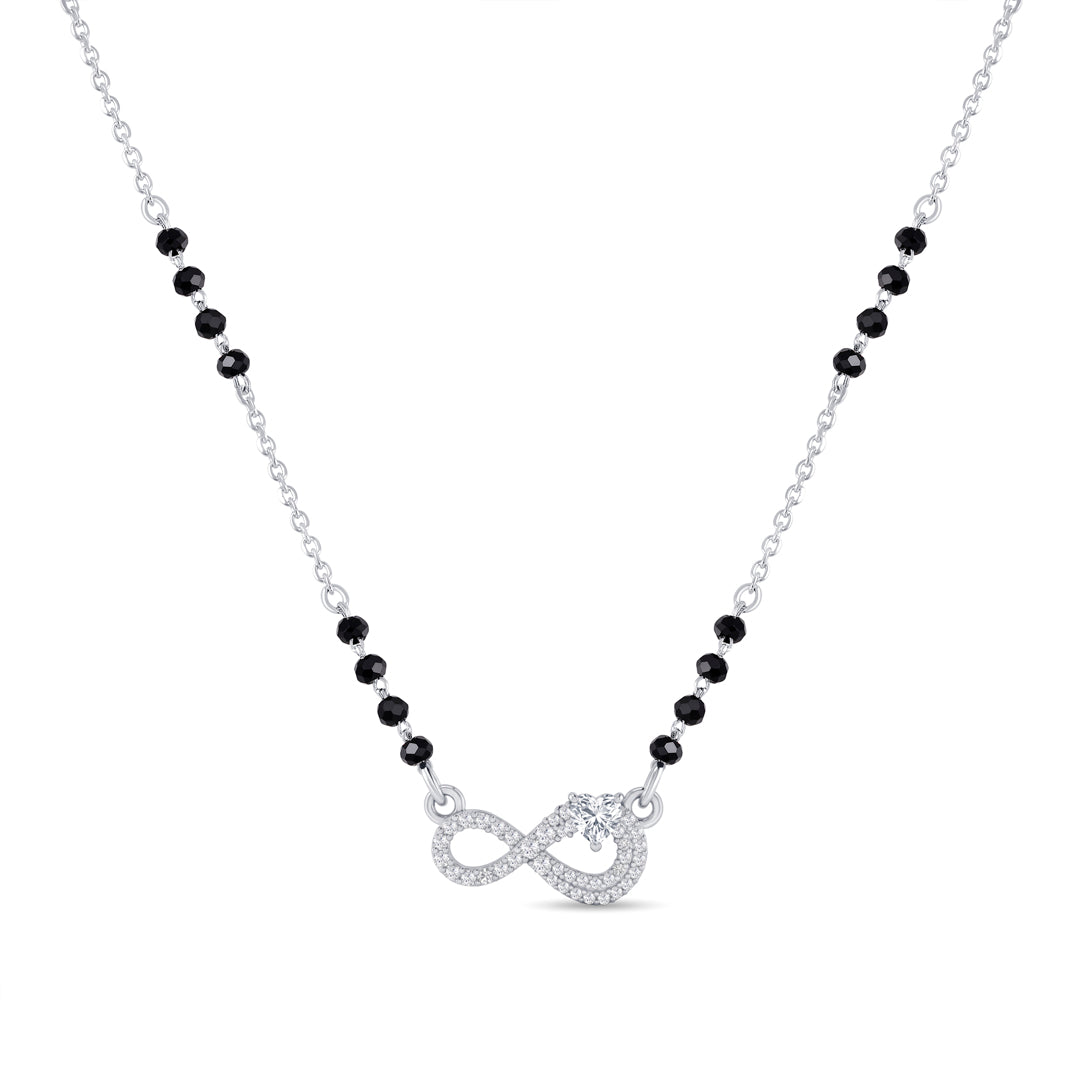 Infinite Heart Silver Mangalsutra