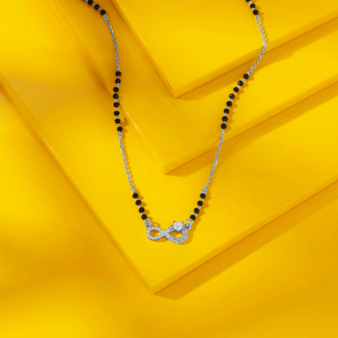 Infinite Heart Silver Mangalsutra