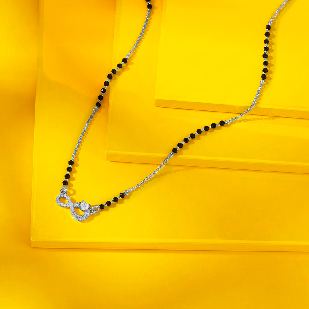 Infinite Heart Silver Mangalsutra