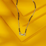 Studded Infinity Silver Mangalsutra