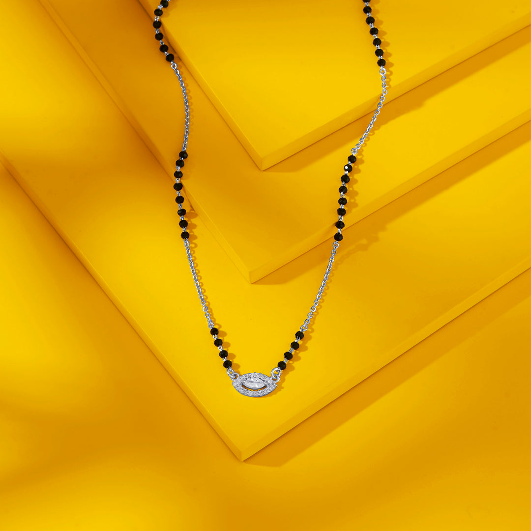 Eye of Protection Silver Mangalsutra