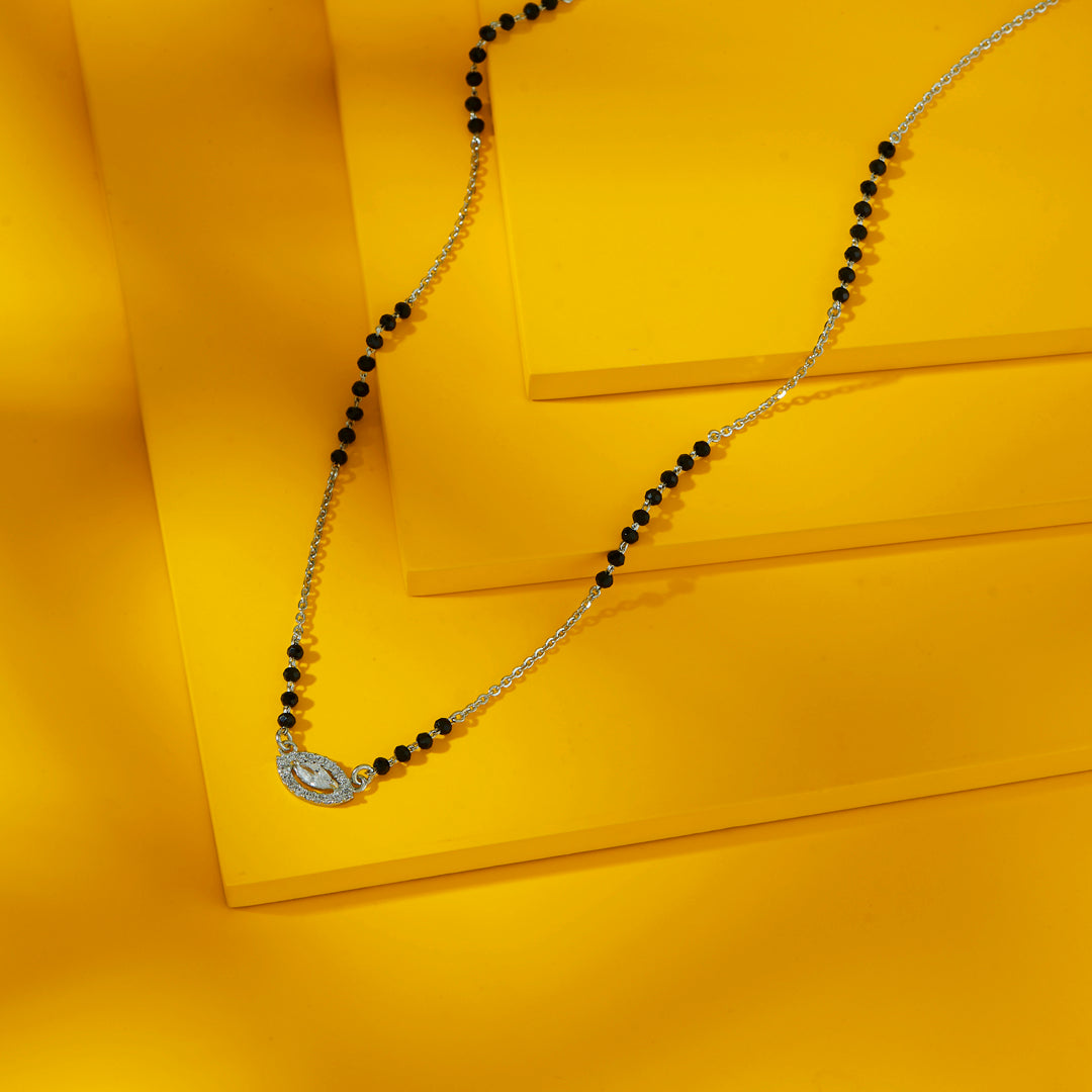 Eye of Protection Silver Mangalsutra