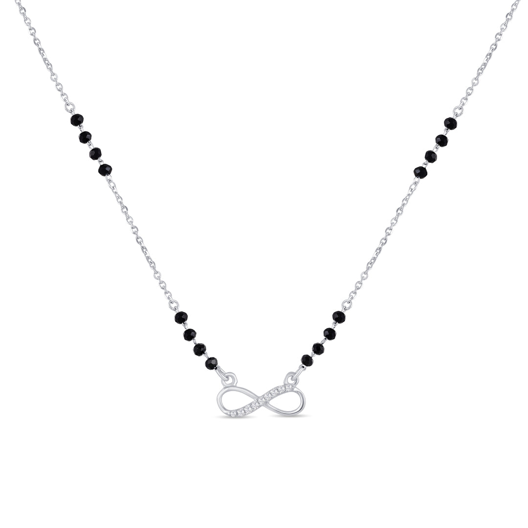 Inifinity Gleam Silver Mangalsutra