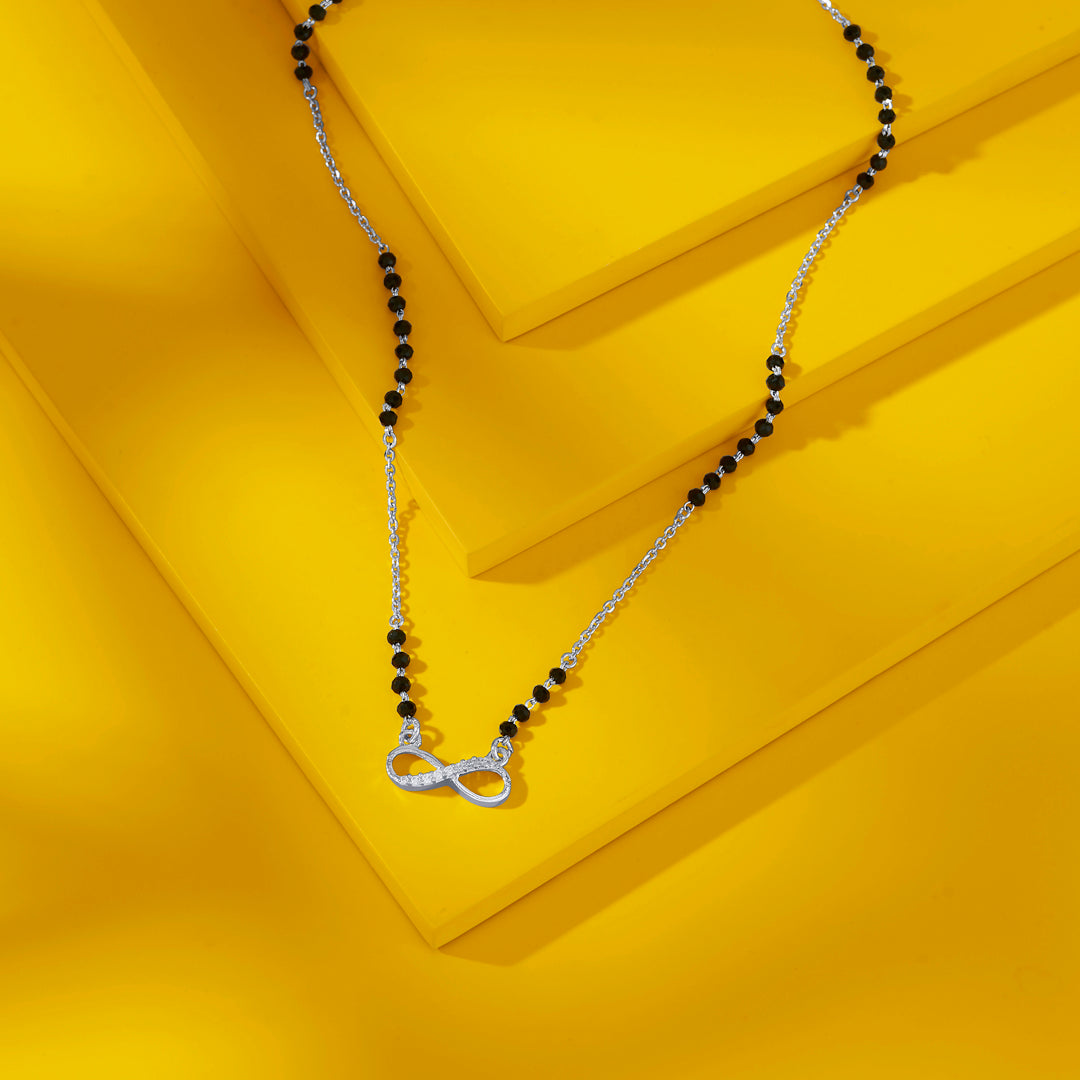 Inifinity Gleam Silver Mangalsutra