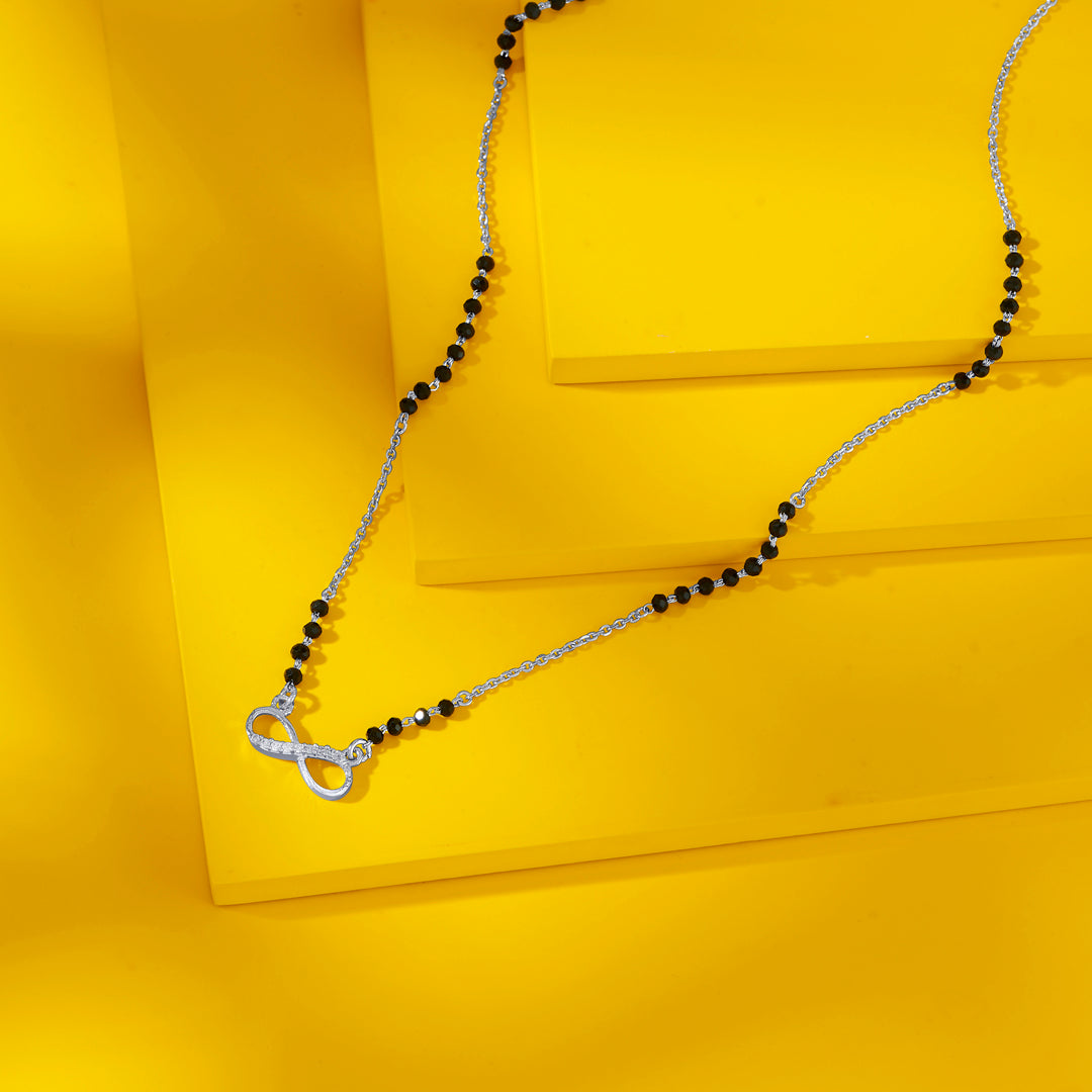Inifinity Gleam Silver Mangalsutra