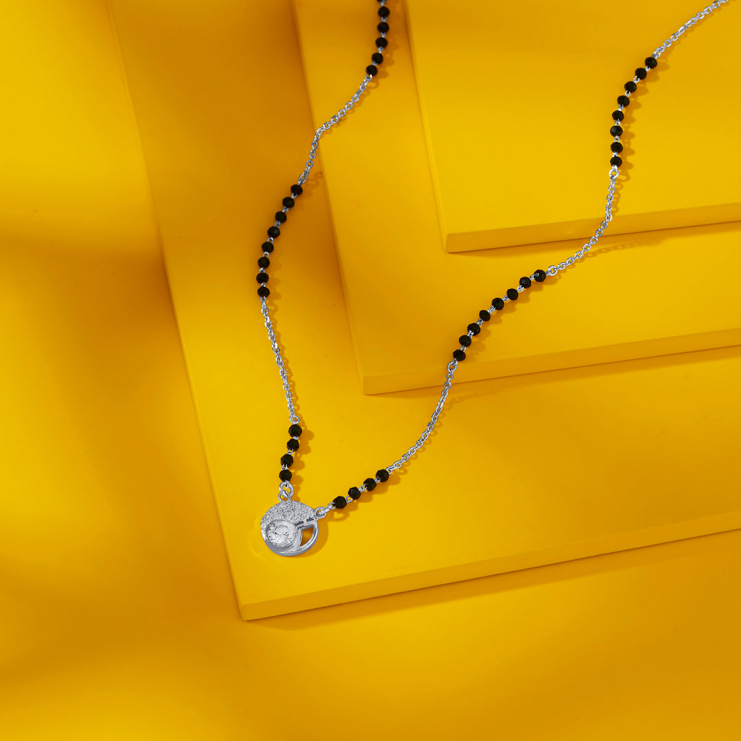 Precious Promise Silver Mangalsutra