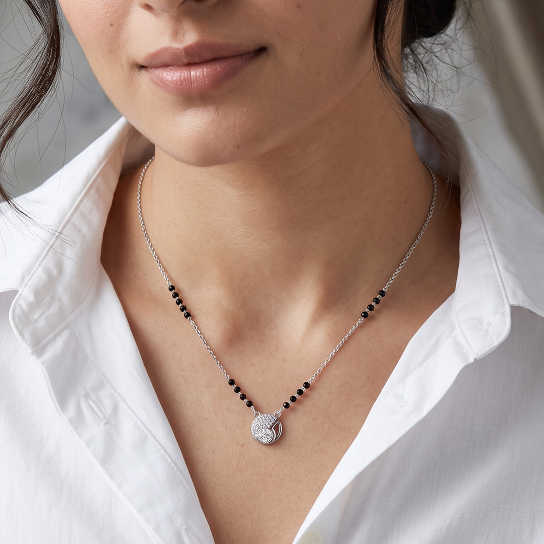 Precious Promise Silver Mangalsutra