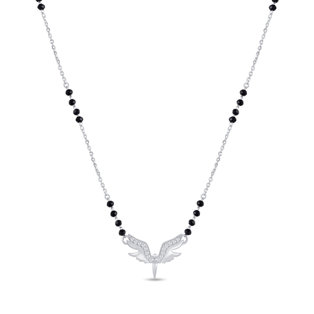 Wings of Grace Silver Mangalsutra
