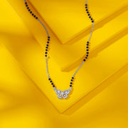 Wings of Beauty Silver Mangalsutra