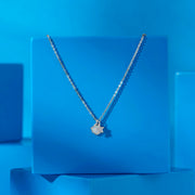 Ocean Vibes Modern Silver Necklace
