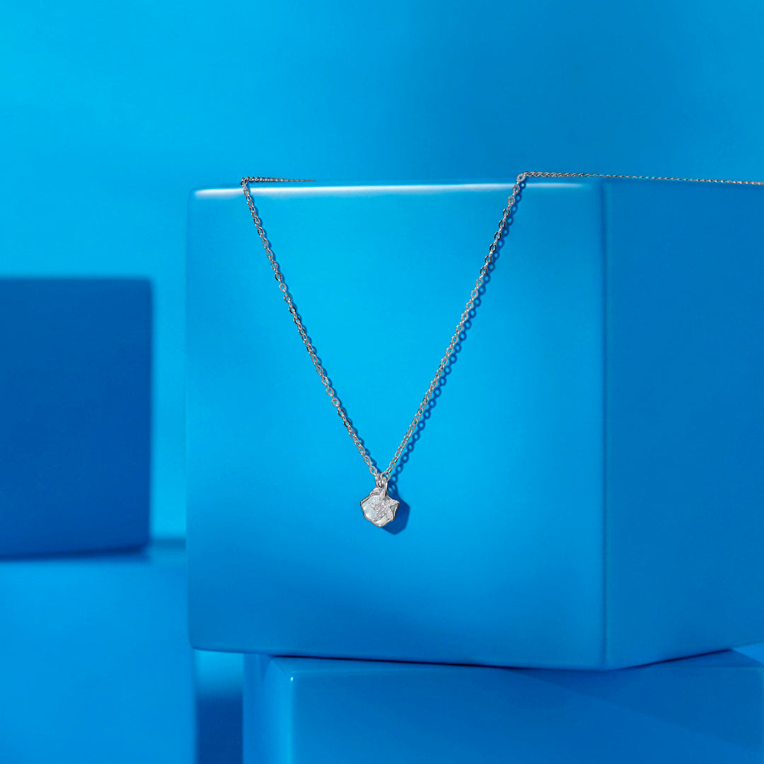 Ocean Vibes Modern Silver Necklace