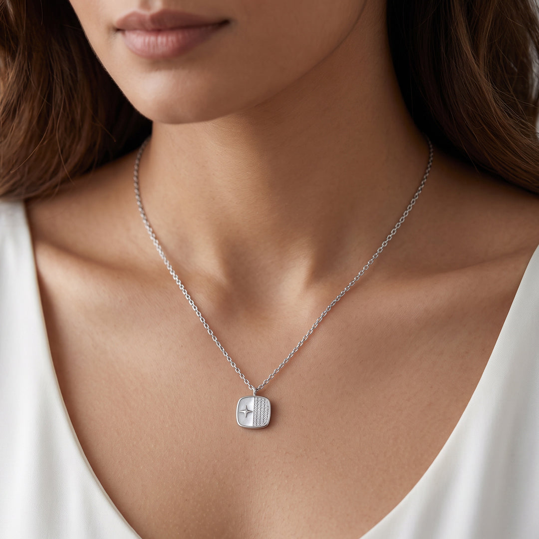 Moder Styling Modern Silver Necklace