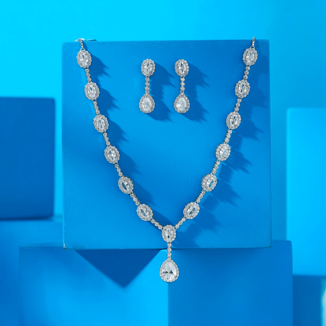 Signature Grace Silver Necklace set