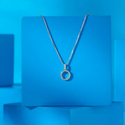 Oval Gleam Silver Pendant