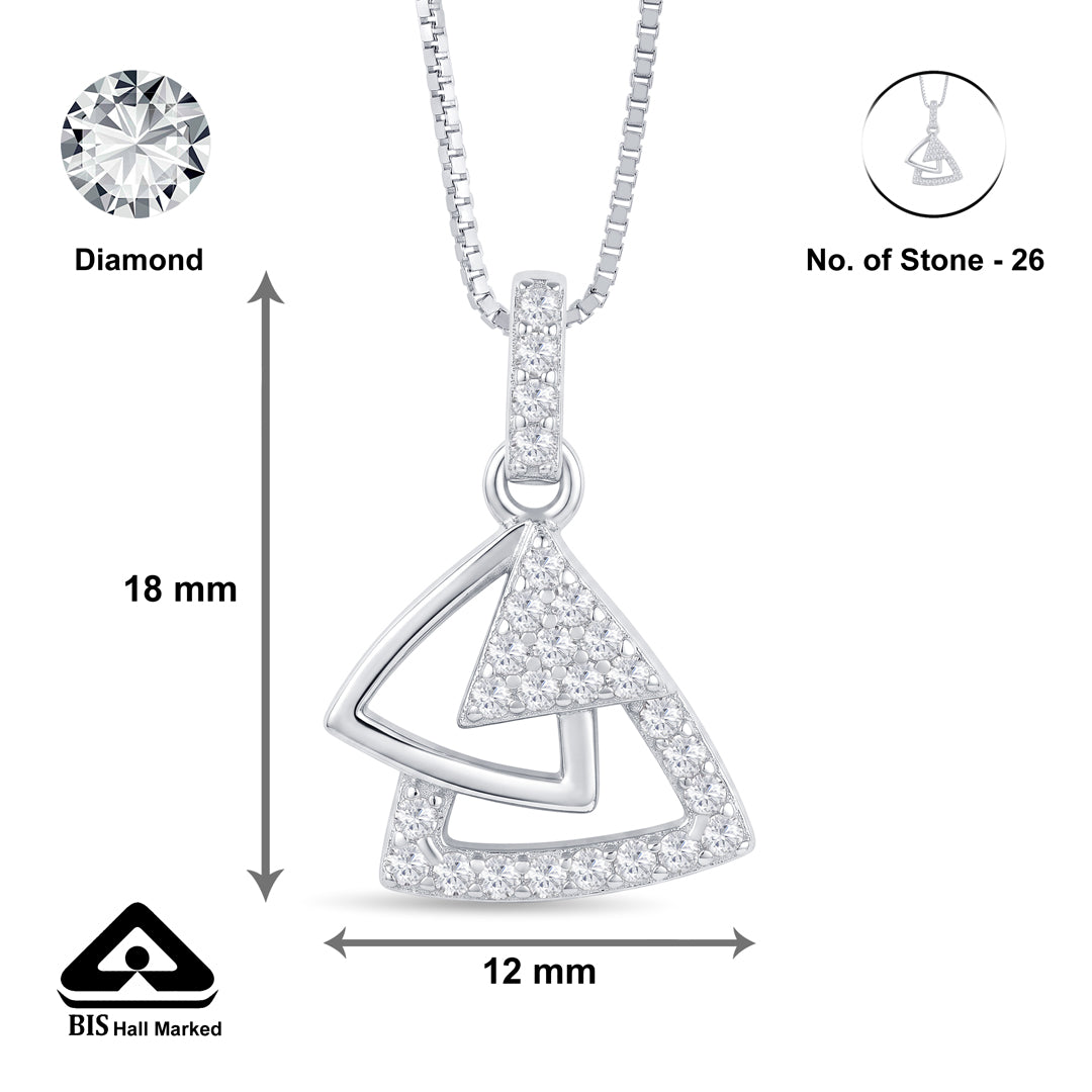 Triple Triad Silver Pendant