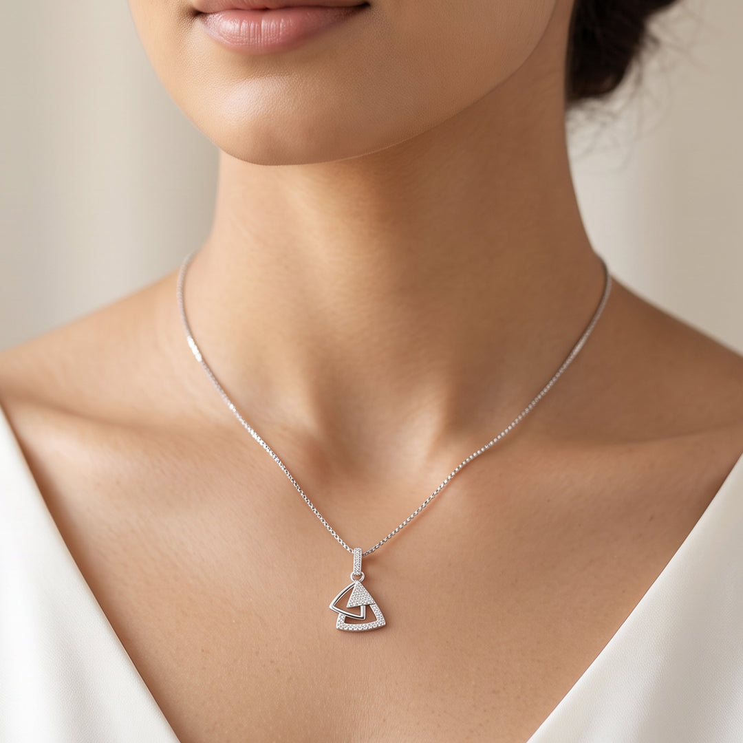 Triple Triad Silver Pendant