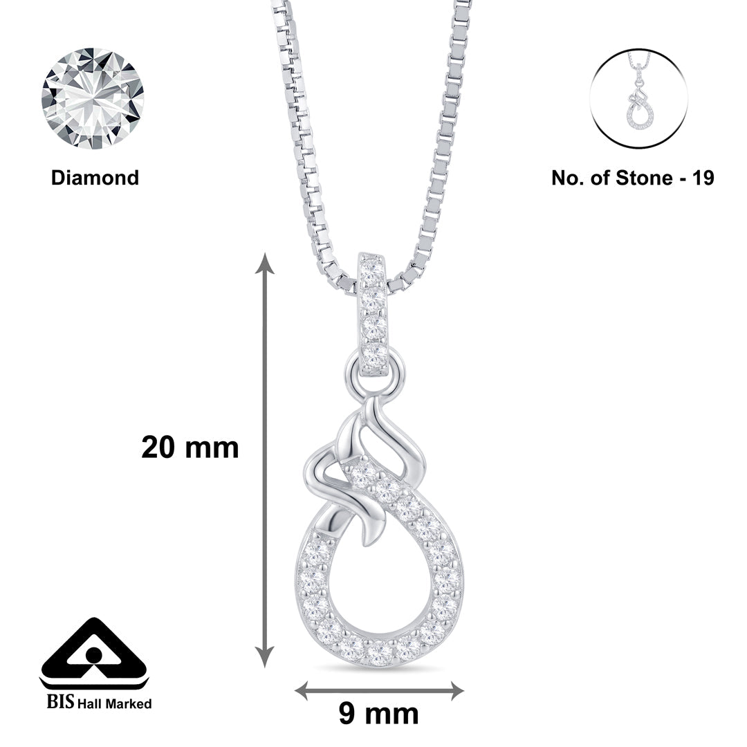 Effortless Grace Silver Pendant