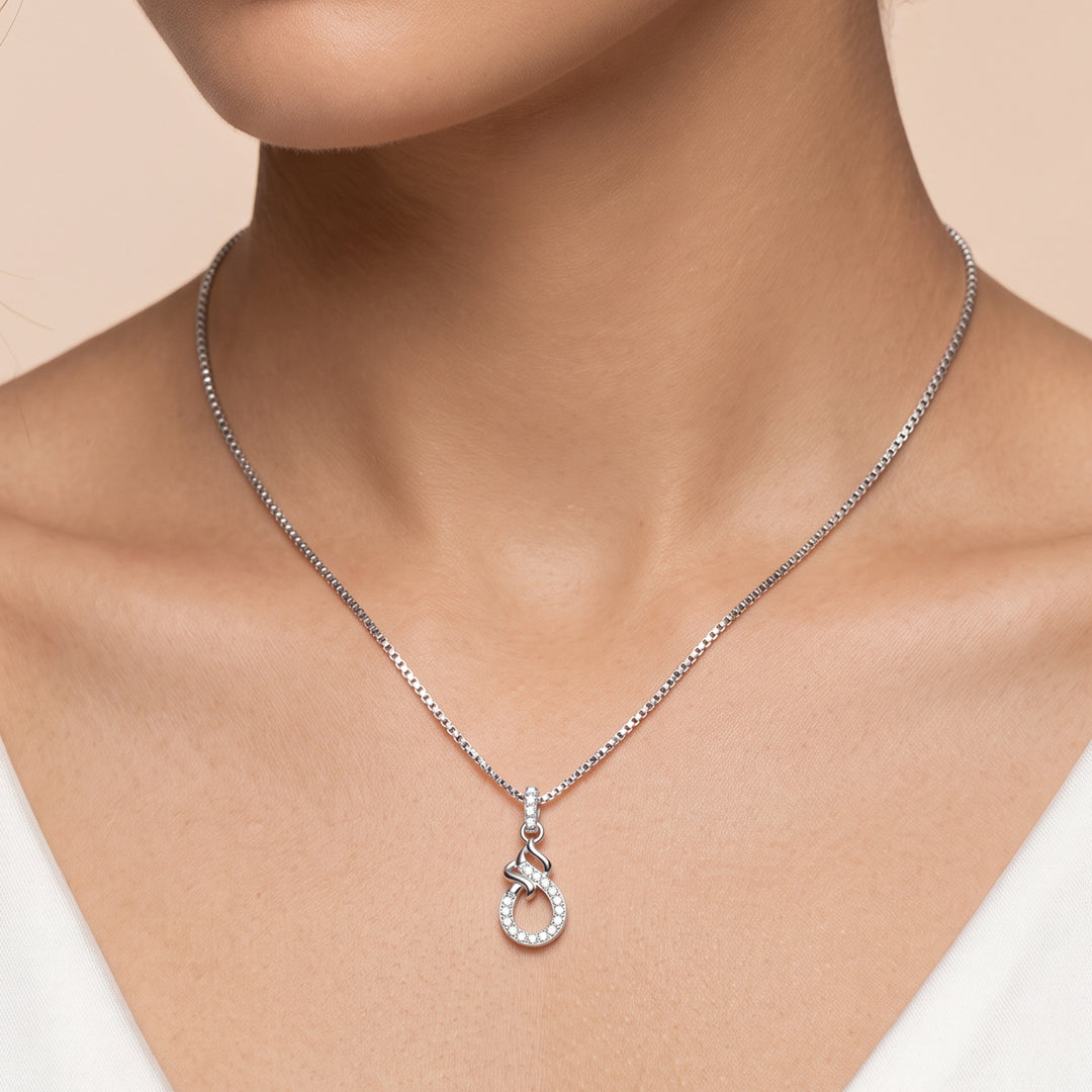 Effortless Grace Silver Pendant