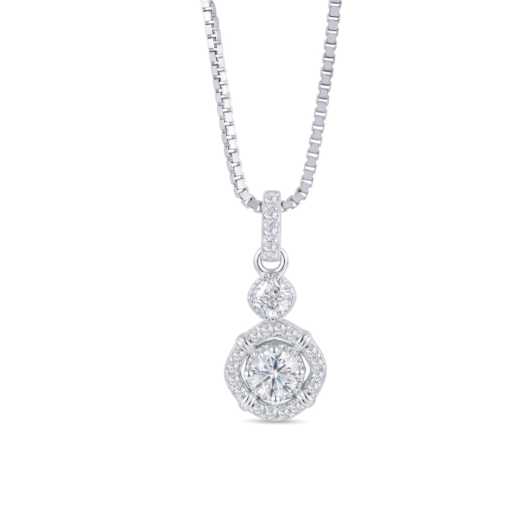 Shiny Spark Silver Pendant