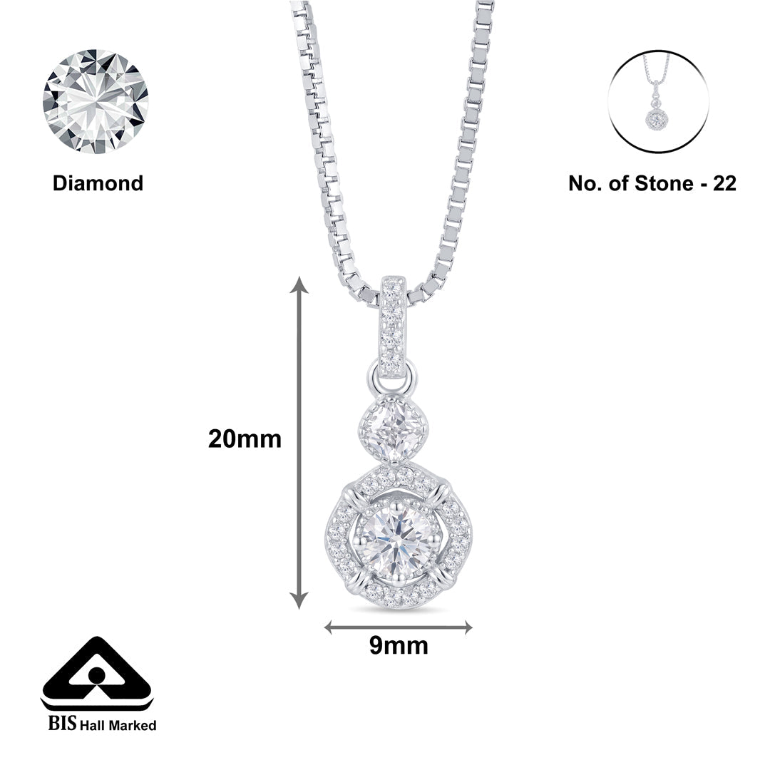 Shiny Spark Silver Pendant