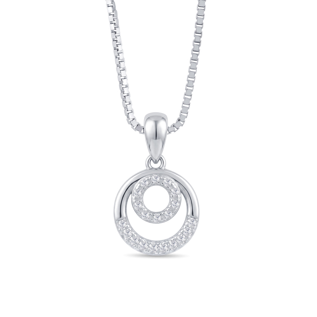 Chic Circles Silver Pendant