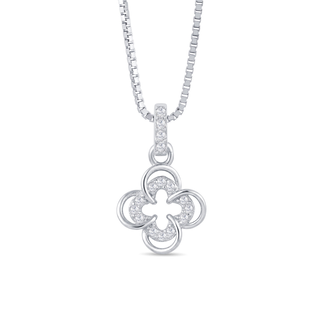 Clover Story Silver Pendant