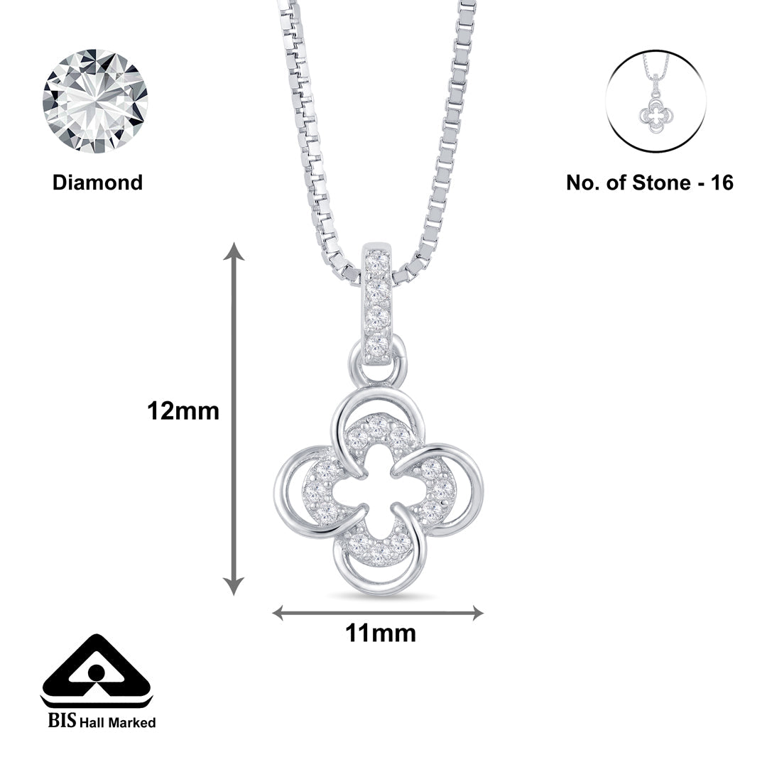 Clover Story Silver Pendant