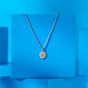 Daisy Charm Silver Pendant