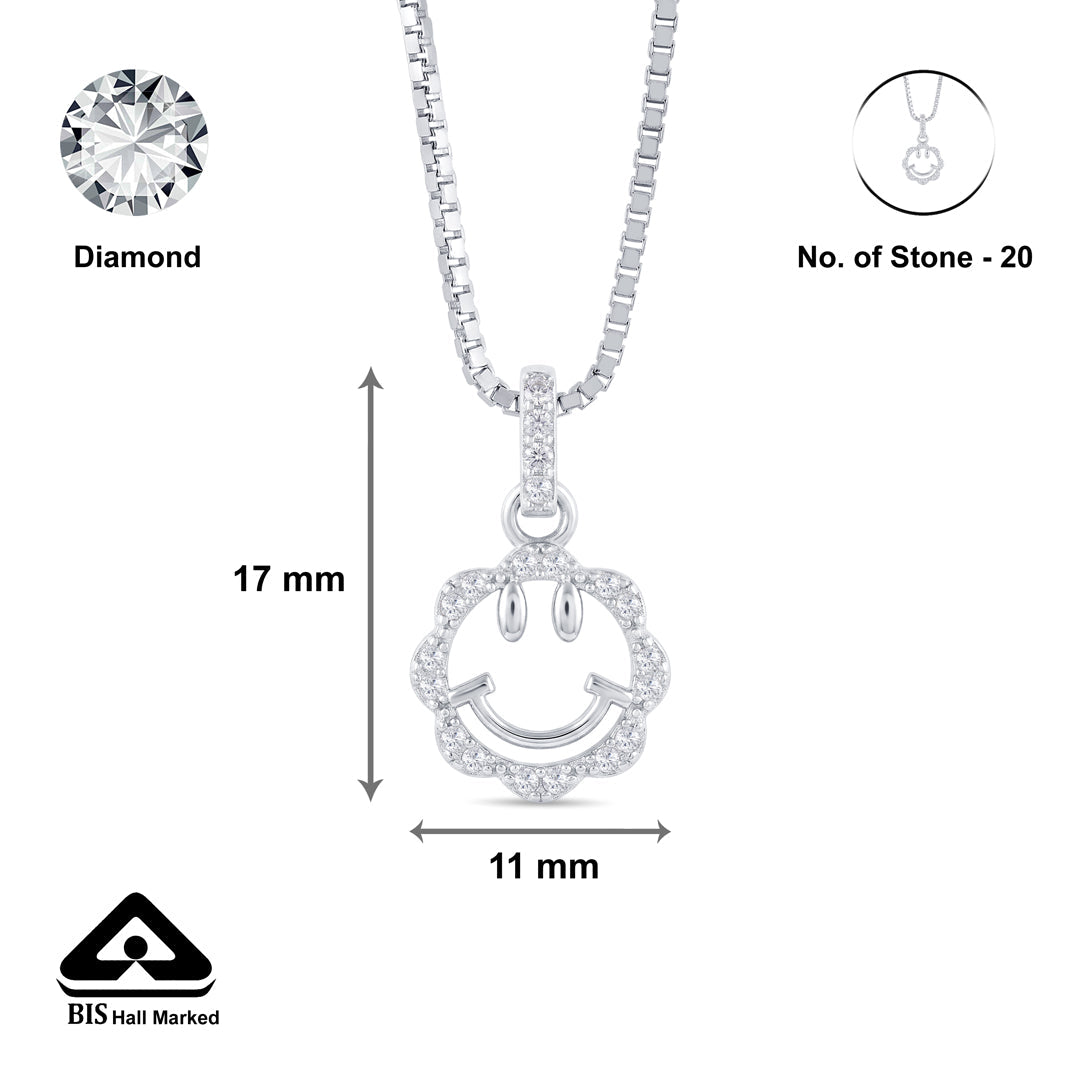 Smile Charm Silver Pendant