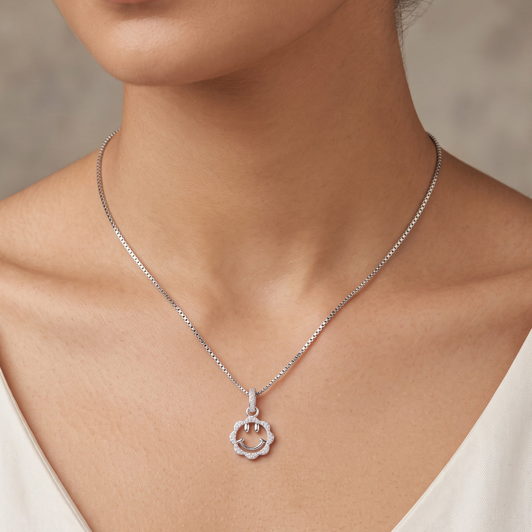 Smile Charm Silver Pendant